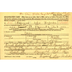 Helmet, M1, Swivel Loops, Firestone Liner, Battle-Damaged, Pvt. Raymond Rediske