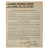 Leaflet, ZF 1, Proclamation of General Eisenhower, 1944, Normandy, D-Day