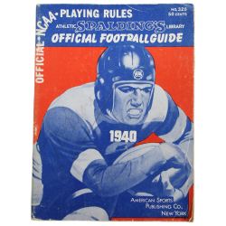 Brochure, Official Football Guide, Spalding, 1940