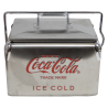 Cooler, Coca-Cola, Metal steel, Stainless, Small