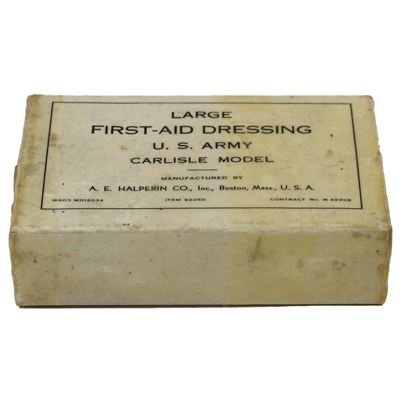 Pansement, Large First-Aid, US Army, Carlisle, A.E. HALPERIN CO.