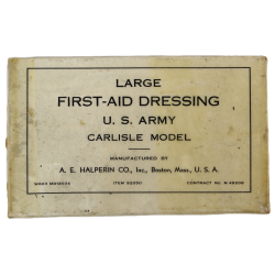 Pansement, Large First-Aid, US Army, Carlisle, A.E. HALPERIN CO.