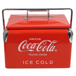 Glacière en métal, Coca-Cola, Rouge, petit modèle