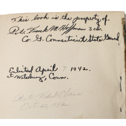 Manual, New Infantry Drill Regulations, 1941, Pvt. Frank Hoffman, 502nd PIR, 101st Aiborne Division