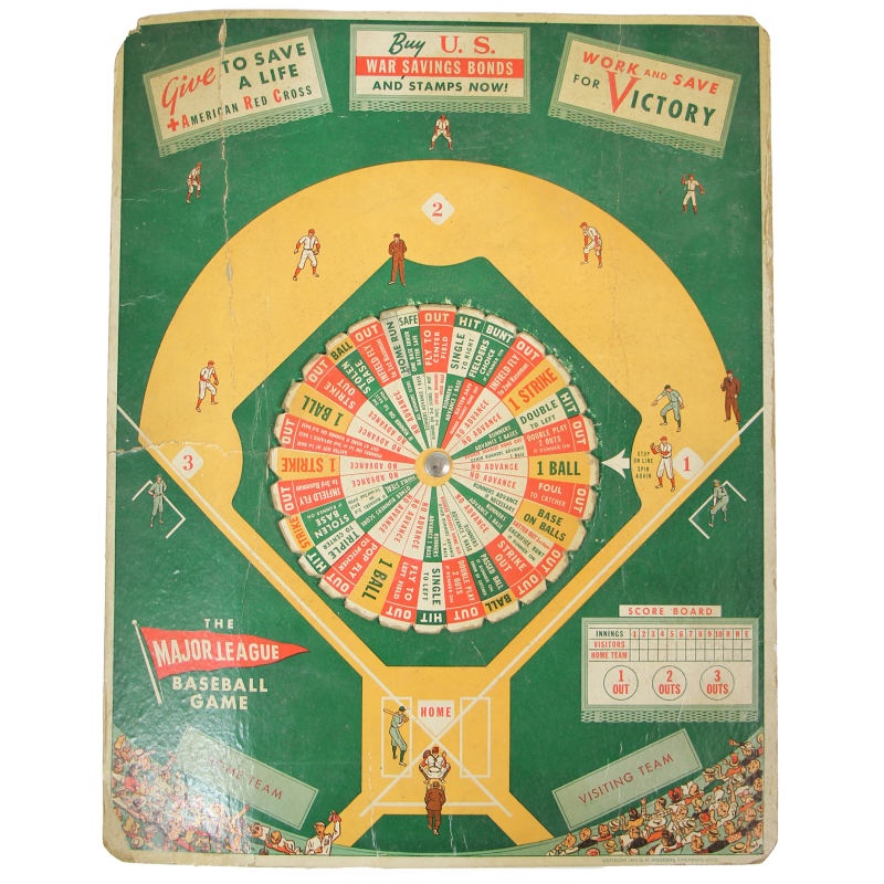 Gameboard, The Major League Baseball Game, 1943