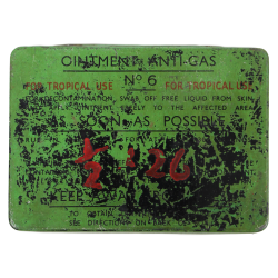 Boîte, pommade de décontamination, Anti-Gas Ointment, No. 6