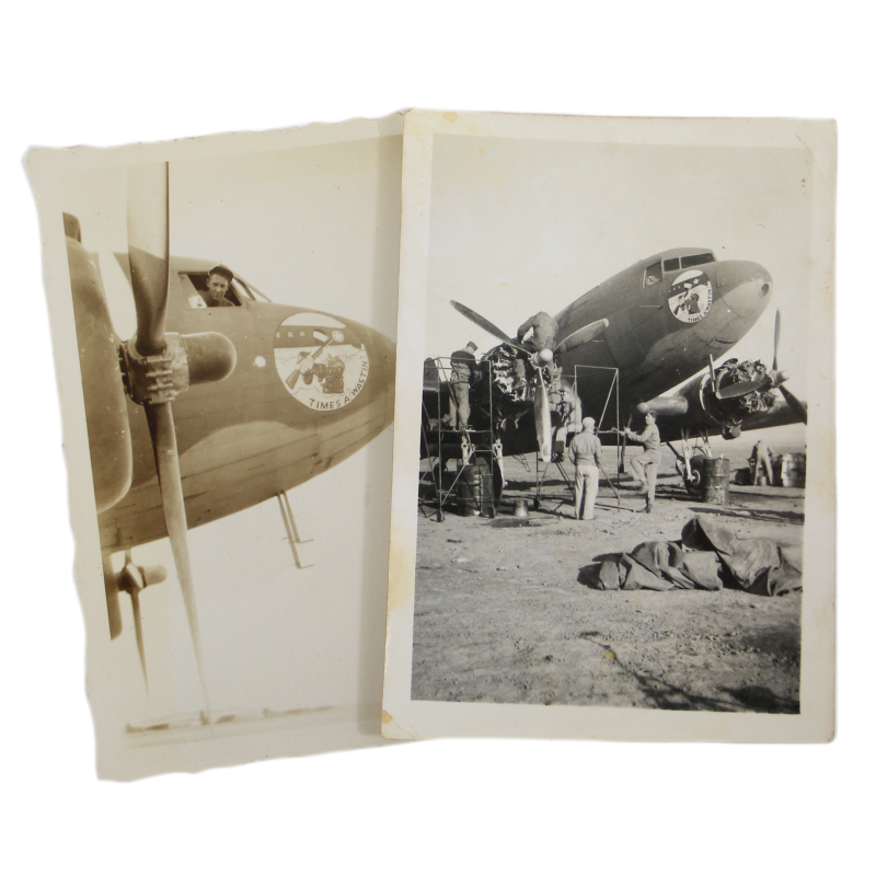 Photographs, C-47 Skytrain, 'Time's a Wastin'!', USAAF, Nouvion, Algeria, circa 1943