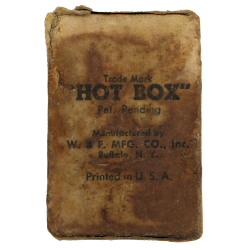 Combustible, Emergency Field Cooker, W. & F. MFG. CO., ration Ten-in-One