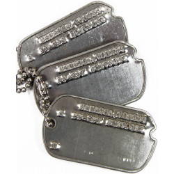 Plaques d'identité, Dog Tags, Pvt. Abraham Perlof, israélite, Signal Corps