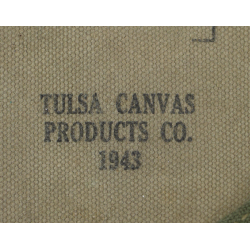 Étui de pelle pliante M-1943, TULSA CANVAS PRODUCTS CO. 1943, 1er type