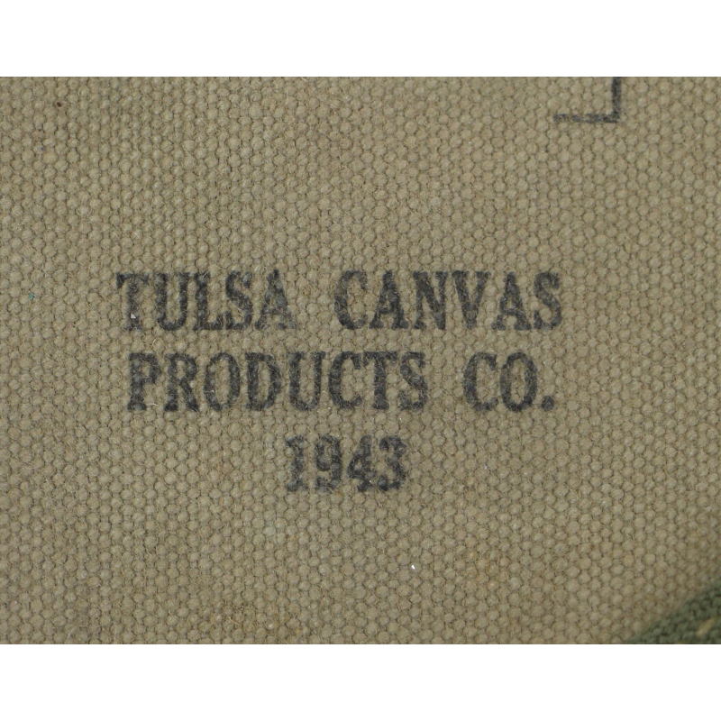 Carrier, Canvas, First Type, for Shovel, Folding, M-1943, TULSA CANVAS PRODUCTS CO. 1943