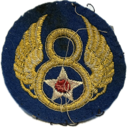 Insignia, 8th Air Force, USAAF, British-Made, Felt