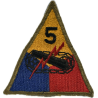 Patch, 5th Armored Division, Green Back 1943