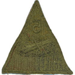 Insigne, 5th Armored Division, dos vert 1943