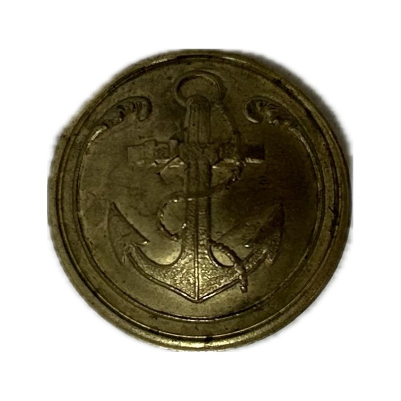 Bouton, Infanterie Coloniale, laiton, WW1 Bouton, Infanterie Coloniale, laiton, WW1