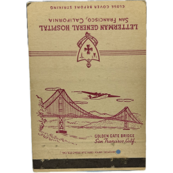 Matchbook, Letterman General Hospital, San Francisco, California