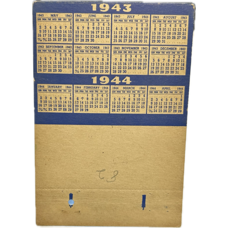 Pochette d'allumettes, Letterman General Hospital, San Francisco, California