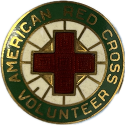 Insigne, American Red Cross Volunteer, Sterling