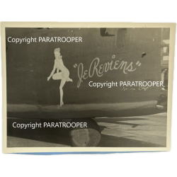 Photo, USAAF, B-24D, Nose Art, 'JE REVIENS'