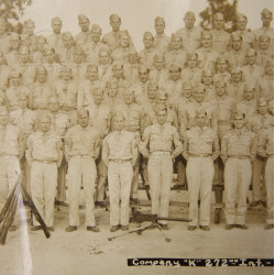 Photographie, Company K, 272th Infantry Regiment, 69th Infantry Division, 1943