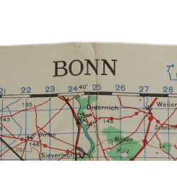 Lot de quatre cartes alliées, Belgique et Allemagne, 1944, 504th PIR, 82nd Airborne Division