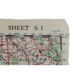 Lot de quatre cartes alliées, Belgique et Allemagne, 1944, 504th PIR, 82nd Airborne Division