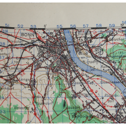 Lot de quatre cartes alliées, Belgique et Allemagne, 1944, 504th PIR, 82nd Airborne Division