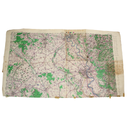 Lot de quatre cartes alliées, Belgique et Allemagne, 1944, 504th PIR, 82nd Airborne Division