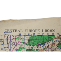Lot de quatre cartes alliées, Belgique et Allemagne, 1944, 504th PIR, 82nd Airborne Division
