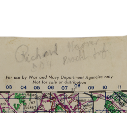Lot de quatre cartes alliées, Belgique et Allemagne, 1944, 504th PIR, 82nd Airborne Division