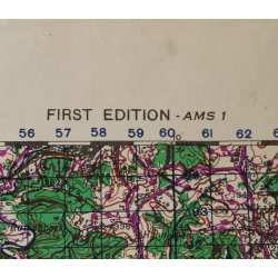 Lot de quatre cartes alliées, Belgique et Allemagne, 1944, 504th PIR, 82nd Airborne Division