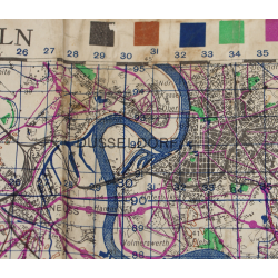 Lot de quatre cartes alliées, Belgique et Allemagne, 1944, 504th PIR, 82nd Airborne Division