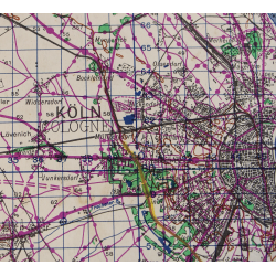 Lot de quatre cartes alliées, Belgique et Allemagne, 1944, 504th PIR, 82nd Airborne Division