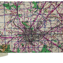 Lot de quatre cartes alliées, Belgique et Allemagne, 1944, 504th PIR, 82nd Airborne Division
