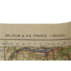 Lot de quatre cartes alliées, Belgique et Allemagne, 1944, 504th PIR, 82nd Airborne Division