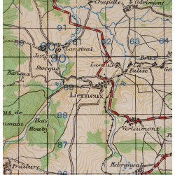 Lot de quatre cartes alliées, Belgique et Allemagne, 1944, 504th PIR, 82nd Airborne Division