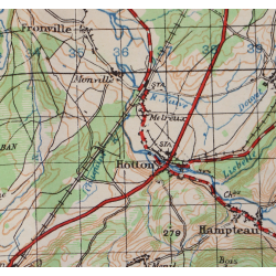 Lot de quatre cartes alliées, Belgique et Allemagne, 1944, 504th PIR, 82nd Airborne Division
