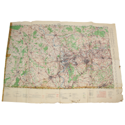 Lot de quatre cartes alliées, Belgique et Allemagne, 1944, 504th PIR, 82nd Airborne Division