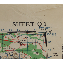 Lot de quatre cartes alliées, Belgique et Allemagne, 1944, 504th PIR, 82nd Airborne Division