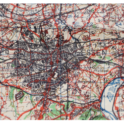 Lot de quatre cartes alliées, Belgique et Allemagne, 1944, 504th PIR, 82nd Airborne Division
