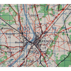 Lot de quatre cartes alliées, Belgique et Allemagne, 1944, 504th PIR, 82nd Airborne Division