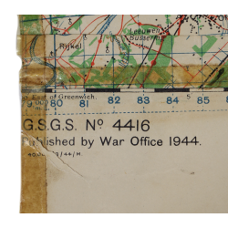 Lot de quatre cartes alliées, Belgique et Allemagne, 1944, 504th PIR, 82nd Airborne Division