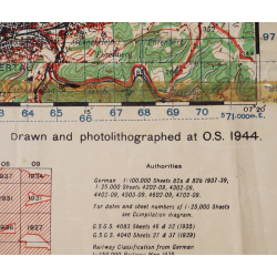 Lot de quatre cartes alliées, Belgique et Allemagne, 1944, 504th PIR, 82nd Airborne Division