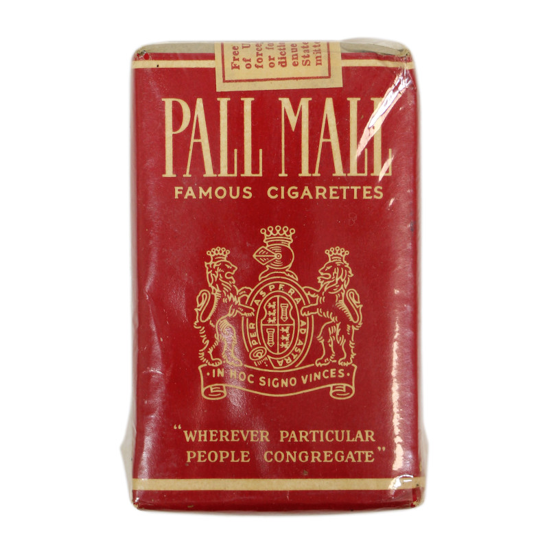 Paquet de cigarettes, PALL MALL, For US Armed Forces Overseas, intact