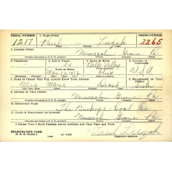 Dog Tags, Pfc. Paul Liezak, 895th AAA (AW) Bn., MTO & ETO
