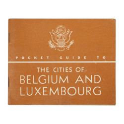 Booklet, Pocket Guide to The Cities of Belgium and Luxembourg, 1944