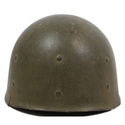 Sous-casque M1 (liner), SEAMAN PAPER CO., A washers verts, 2nd Lieutenant, nominatif