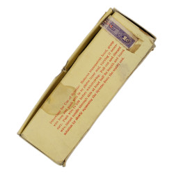 Boîte de 6 syrettes de morphine, 1944, vide