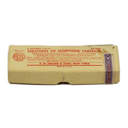 Boîte de 6 syrettes de morphine, 1944, vide