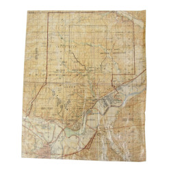 Map, Fort Riley, US Army, Kansas